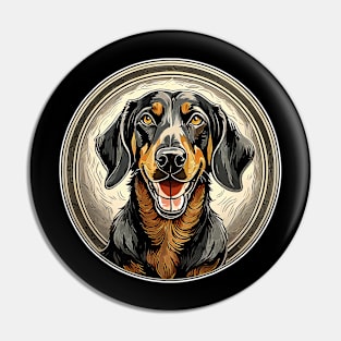 Black and tan coonhound Pin