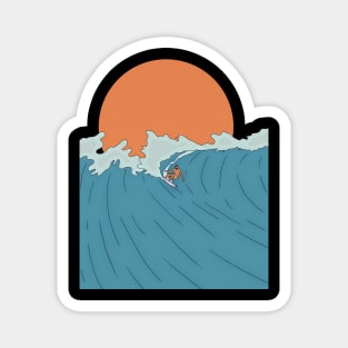 Ride the wave Magnet