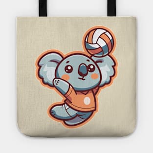 Cute Koala Volleyball Player Tote