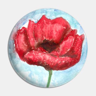 Red Poppy I Pin