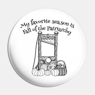 My Favorite Season - Black Text Pin