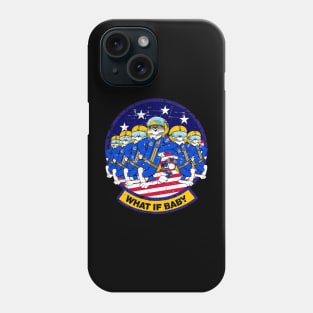 F-14 Tomcat - What If Baby - Grunge Style Phone Case