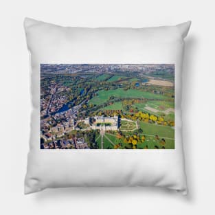 Windsor Castle Aerial View Pillow