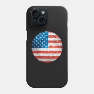 American Flag Glitter Sticker Phone Case