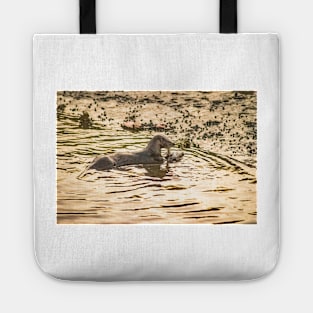 Otter in water Tote