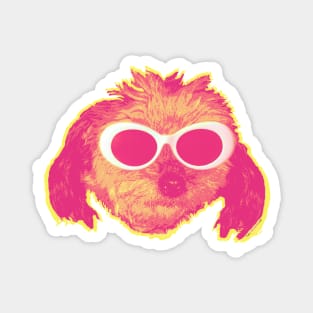 Grunge Poodle Pink Magnet