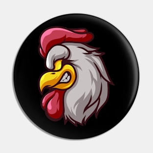 ROOSTER HEAD Pin