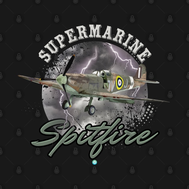 Supermarine Spitfire Royal  Airforce Pilot Gift by woormle