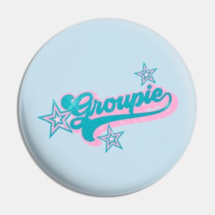 Groupie Super Seventies Star Glitter Retro Style Pin