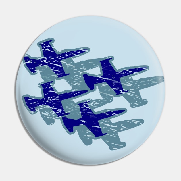 Blue Jets Pin by Alan Hogan