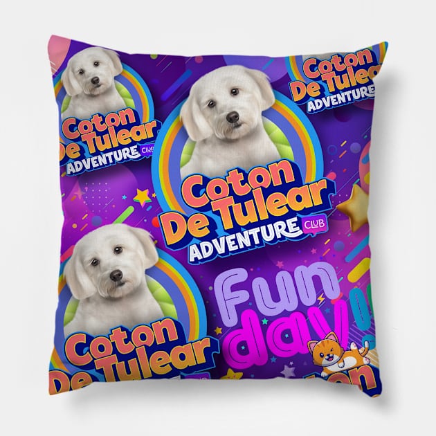 Coton de Tulear Puppy Pillow by Puppy & cute