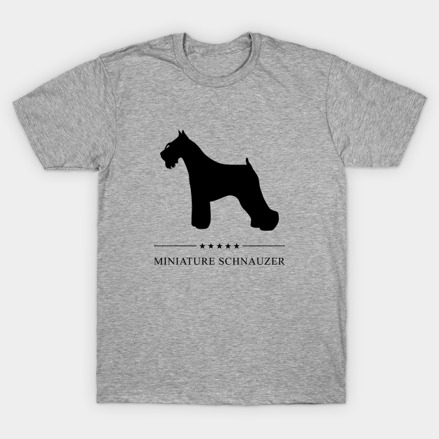 Miniature Schnauzer Black Silhouette - Miniature Schnauzer - T-Shirt