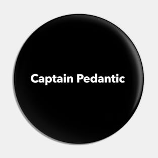 Captain Pedantic Pin