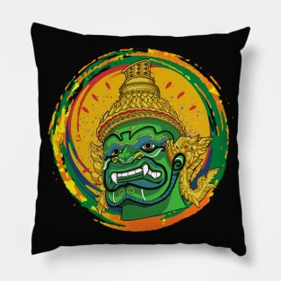 Green Giant of Thailand Yaksha Pillow