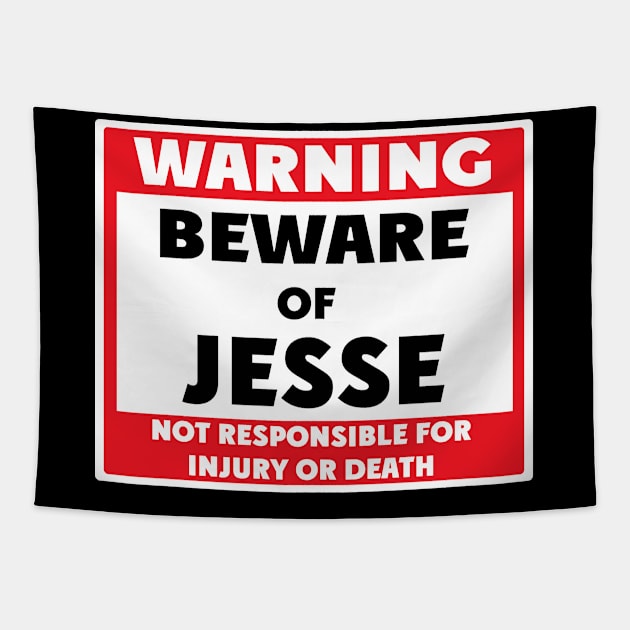 Beware of Jesse Tapestry by BjornCatssen