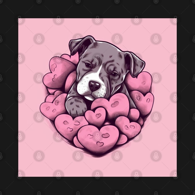 Staffy Love by Enchanted Reverie