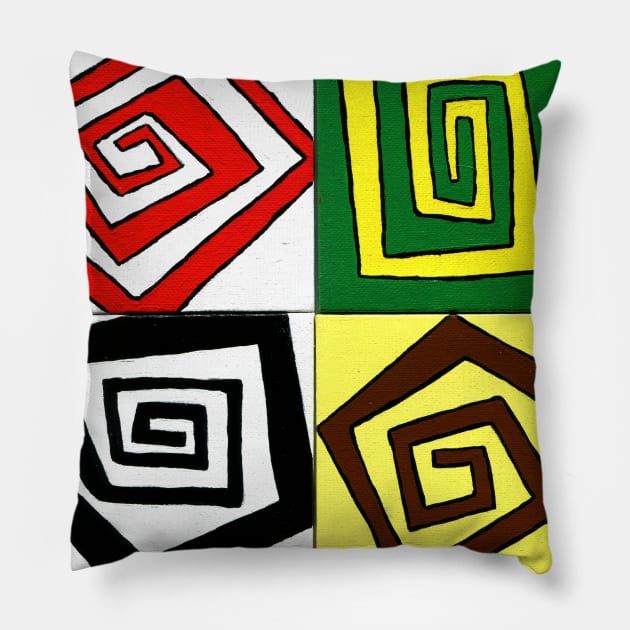 Four Square Number 1 Pillow by AleHouseDrae