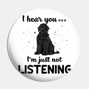 Black Russian Terrier I hear you Iam just not listening Pin