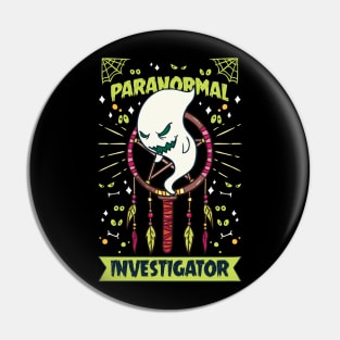 Paranormal Investigator Shirt ghost hunter gift Pin