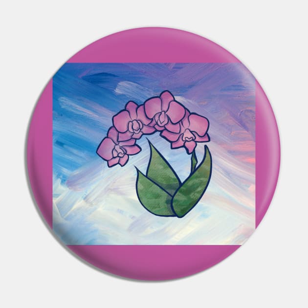 Orchid Pin by bubbsnugg