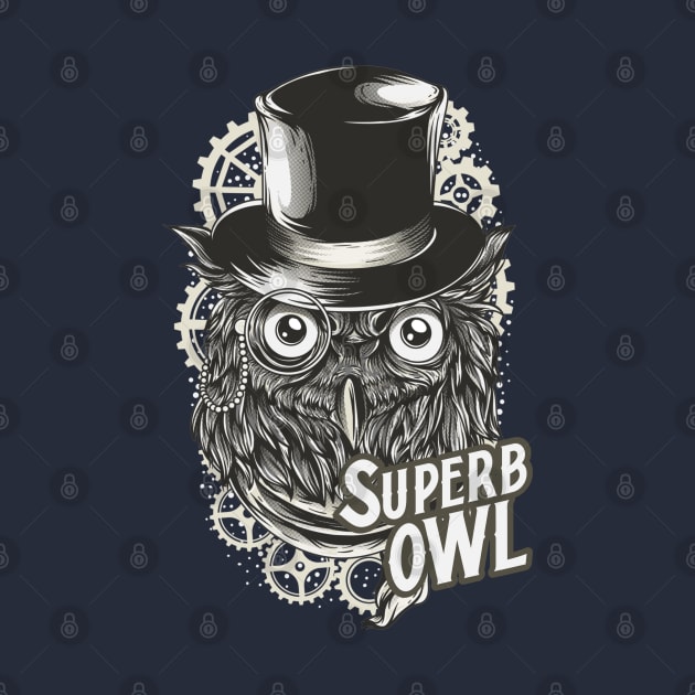 Superb Owl Steampunk Top hat by Space Cadet Tees