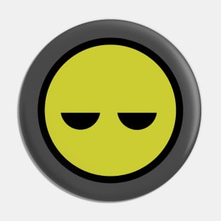 Not Smiley Face Pin