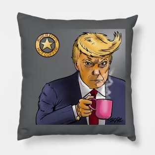 Trump mugshot Pillow