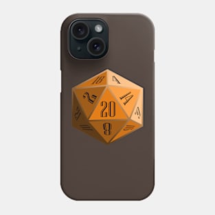 Orange D20 Phone Case