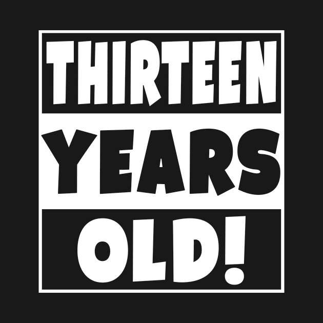 Thirteen Years Old - Happy Birthday 13 Year Old by Eyes4