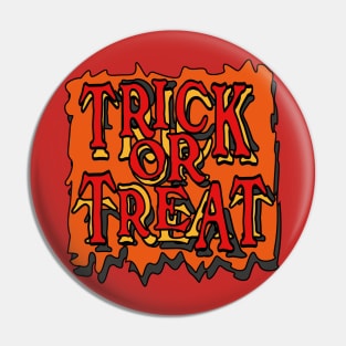 custom trick or treat halloween vintage Pin