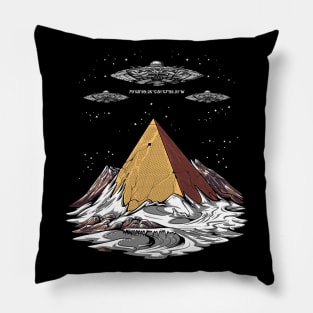 Antarctica Pyramid Aliens Pillow