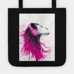 Pink Headphones Tote