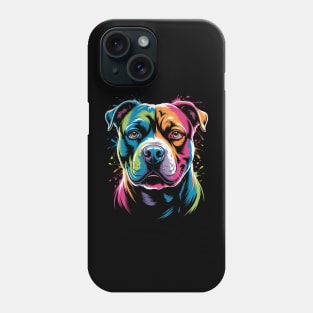 PitBull Mom Dog Lover Colorful Pitbull Phone Case