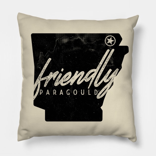 Friendly Paragould Pillow by rt-shirts