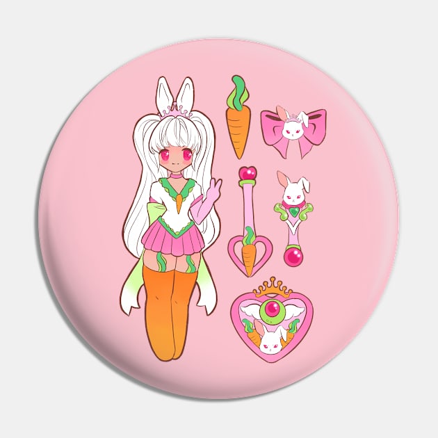 Magical Girl Bunny Pin by Sugarnspice