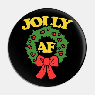 Jolly AF Christmas Pin