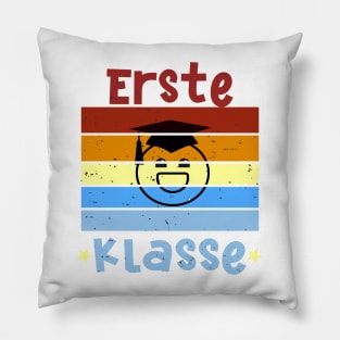 1. Klasse Smile Schulbeginn T shirt Pillow