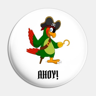 Ahoy! A Pirate's Parrot Pin