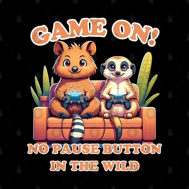 Wild Gaming Duo: Unstoppable Adventure by vk09design