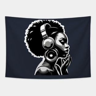 Afrocentric Woman Music Tapestry