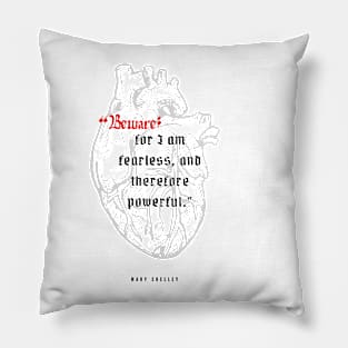 Frankenstein Quote design Pillow