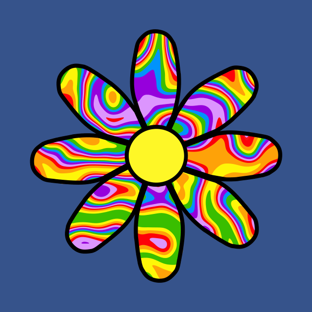 Rainbow Flower by SartorisArt1