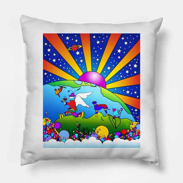 Cosmic Pet World Pillow by SSSowers