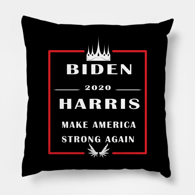 Joe Biden & Kamala Harris 2020 - Democratic Party President Pillow by ArticArtac