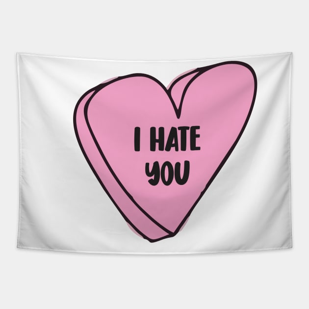 i hate you emoji Tapestry by Vortex.Merch