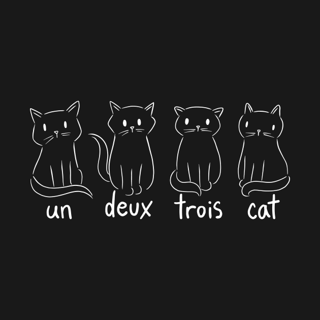 Un Deux Trois Cat - French Counting by Watersolution