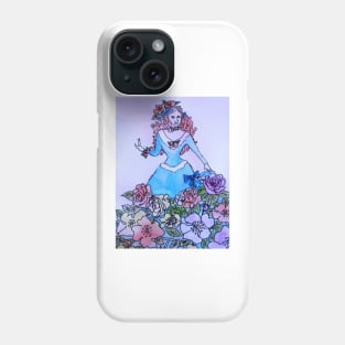 Rose Princess Watercolour Painting Phone Case