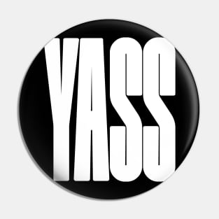 Yass bold logo design Pin