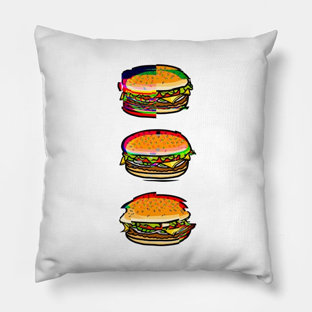 hamBURGer Pillow by KaiVerroDesigns