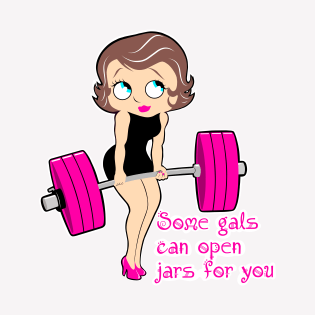 Fitness girl, weightlifting women, gym girl by TimAddisonArt